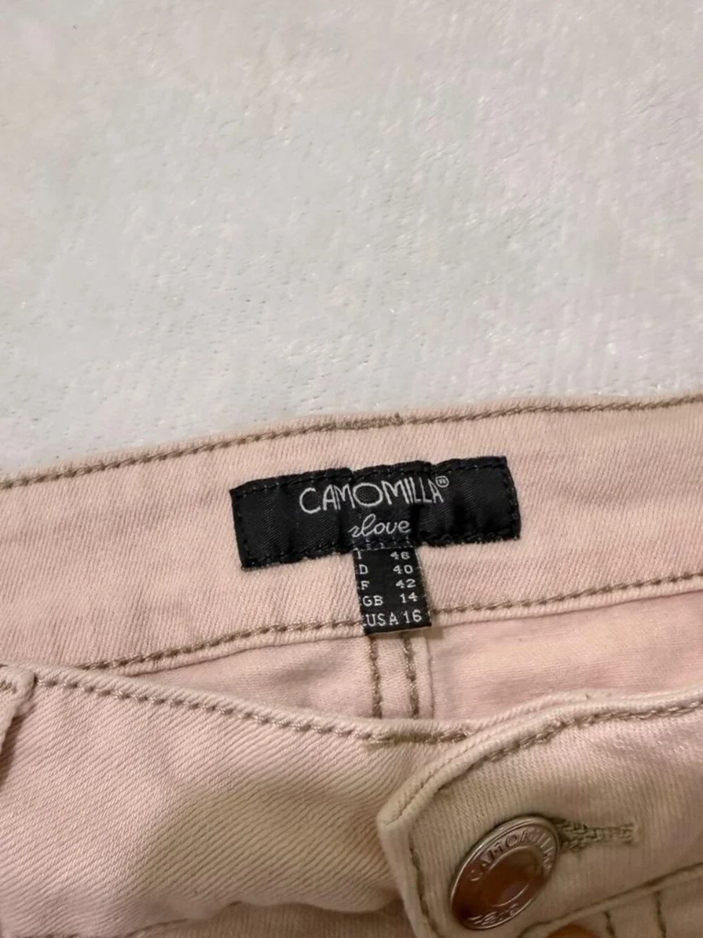 Pink Denim Mini Skirt - Picture 3 of 5